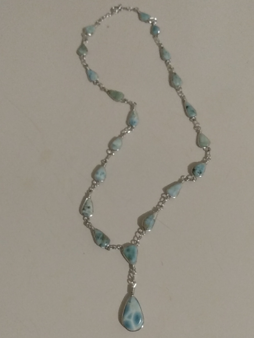 Light Blue Gemstone Necklace